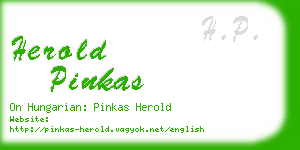 herold pinkas business card